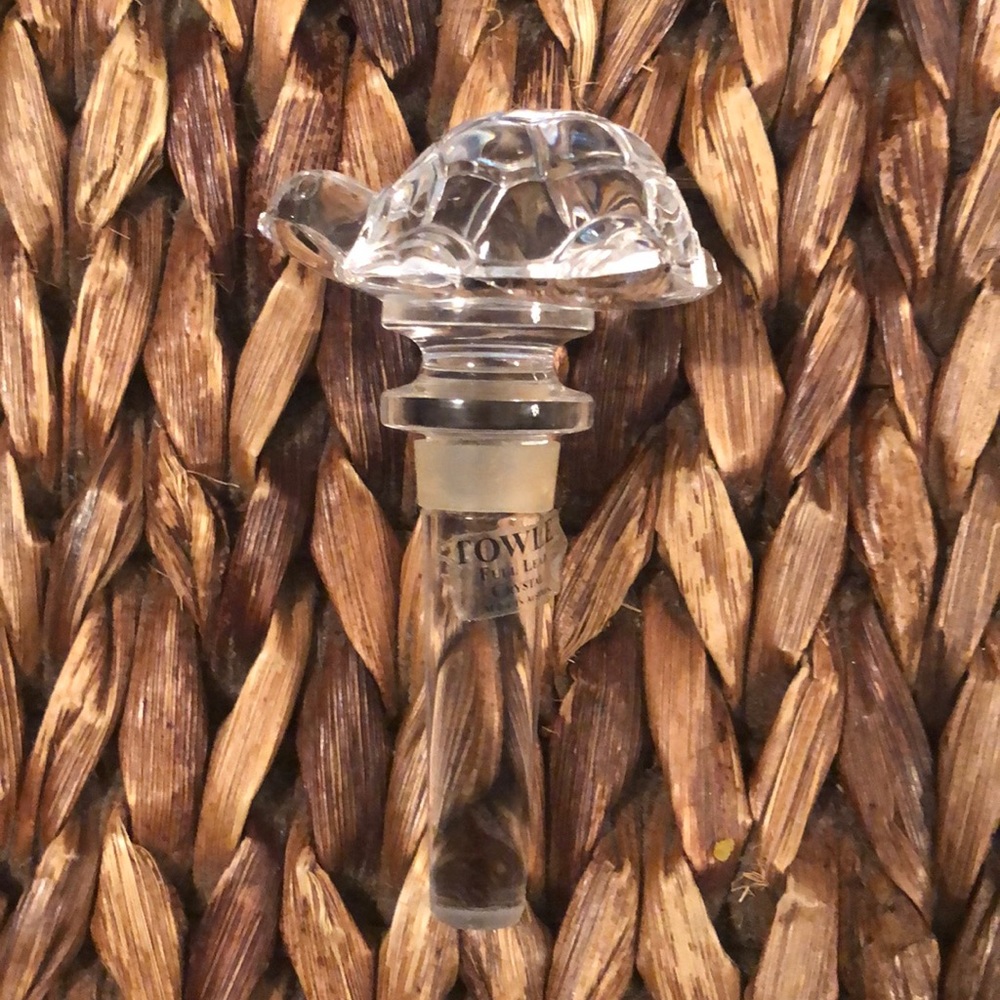 Towle Pure Lead Crystal Turtle 🐢 wine stopper